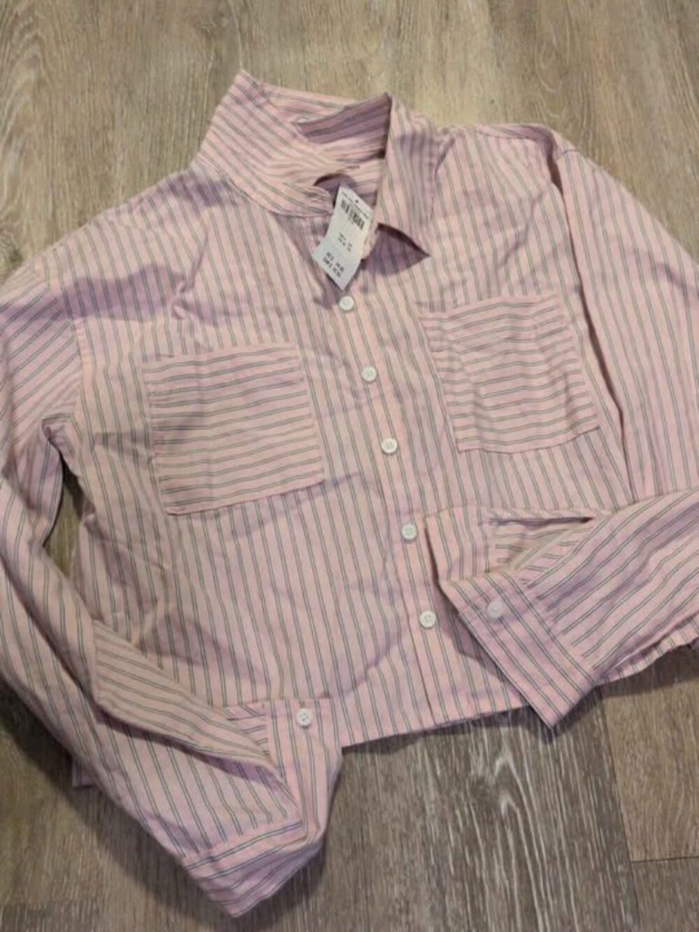 Abercrombie Kids Striped Button-Down Shirt new 9/10